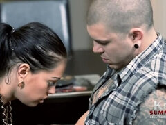 デカパイ, 茶髪の, カップル, 開帳, ハードコア, 淫乱熟女, フェラする, オッパイの