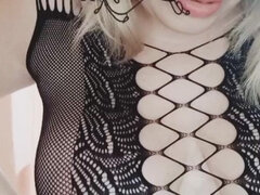 Curvy Girl Teasing You in Sexy Bodysuit