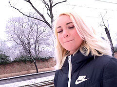 Grosse bite, Sucer une bite, Collège université, Faciale, Allemand, Adolescente, Nénés