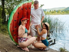 Lissome Sumiko and Virgin Butterfly - curvy video - First BGG