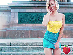 GERMAN teen Gabi Gold ravaged next to Berlin's top look! PUBLIC! Dates66