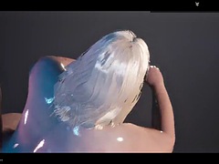 3d, ぽっちゃり, デカパイ, ブロンド, フェティッシュ, 熟年, 淫乱熟女, オッパイの