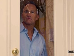 Fanget, Far, Udendørs, Svømmepøl, Røvhåret, Teenager