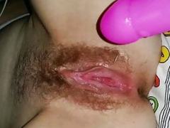 Hablar sucio, Peludo, Casero, Masturbación, Orgasmo, Polaco, Vibrador, Esposa