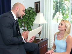 Stor pik, Blondine, Pik sutte, Naturlige bryster, Barberet, Teenager