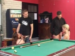 Blondin, Brunett, Klassisk, Långt ner i halsen, Grupp, Underkläder, Orgie, Vintage