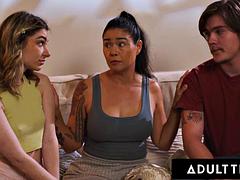 Watch ADULT TIME - MILF Dana Vespoli Has Taboo Threesome WIth Stepbaes To Comfort Scared Demi Hawks! - Ffm, Milf, Doggy Porn