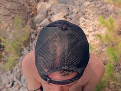 Real Amateur Girl Get Naked and Blow Huge Cock Til Cum in Her Mouth