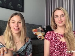 Sensational first-timers from Ersties pleasure each other in mesmerizing lesbian action