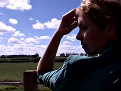 Babe, Velike joške, Blondinka, Okrogla, Fetiš, Milf, Zunaj, Hlačke