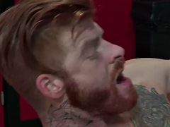 Lécher le cul, Grosse bite, Noire, Noir ébène, Homosexuelle, Hard, Muscle, Rousse roux