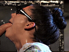 Watch American Whore Story: Episode Three - Trimmed Pussy, Glasses, and a Hot Blowjob