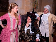 Szőke, Cumizás, Kutya póz, Ruha, Szőrös, Kézimunka, Tini, Hármas