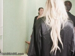 Blond, Lul, Hondjeshouding, Likken, Masseren, Realiteit, Douche, Trio