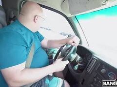 Grote lul, Bruinharig, Zwart, Handbeurt, Hd, Interraciaal