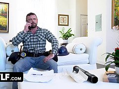 Duży kutas, Duże cycki, Głebokie gardło, Lizanie, Dojrzałe, Mamuśka, Cipka, Krzyczeć