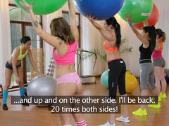 ブロンド, ジム, Hd, 異人種間, キス, オナニー, 三人, オッパイの