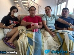 Milf mom Marasexx gets wild in a Tamil sex party with friends