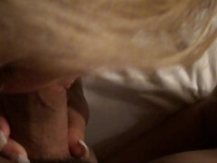 Enthousiasteling, Kont, Blond, Stel, Sperma shot, Lul, Likken, Pornster