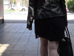 Amatör, Stor stjärt, Utomhus, Kissar, Offentlig, Fitta, Solo