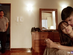 Pijpbeurt, Bruinharig, Handbeurt, Hd, Masturbatie, Klein, Tatoeage, Tiener