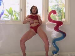 Anális szex, Hatalmas hátsó, Gesztenyebarna, Ondó fröcskölés, Pénisz, Kőkemény, Fajok közötti