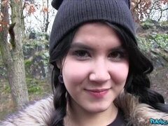 18, Iso perse, Suihinotto, Raha, Luonnolliset tissit, Ulkona, Näkökulma pov, Tissit