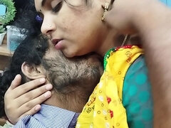 Mallu Hot Girl Half Saree Romance with Lip Lock, Desi Malayali Girl Half Saree Hot Romance with Lip Lock, Mallu Couple Hot Kiss