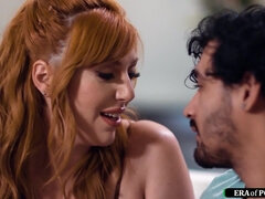 Curvy stepmom shows stepson how to fuck