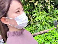 Asiatique, Nana, Belle grosse femme bgf, Grosse bite, Gros seins, Sucer une bite, Éjaculation interne, Japonaise