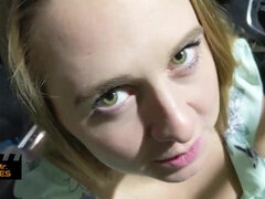 Public Quarantine Shopping Deepthroat Fuck - Canadian Blonde Green Eyes Almost Gets Caught 3 Times! - Green eyes