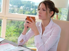 Røv, Pik sutte, Hundestilling, Slikning, Fisse, Mager, Nederdel, Teenager