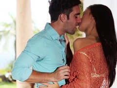 Mačiatko, Veľké kozy, Pár, Péro, Spodná bielizeň, Prirodzené prsia, Vonku, Jazdectvo