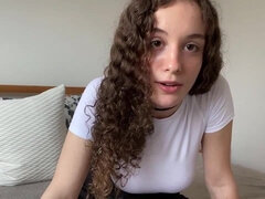 Cute 19yo teen Llilah masturbating solo on webcam - Big tits