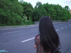 POV Public Hookup Hot Student Fucked Under a Freeway - Cumshot