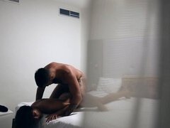 Voyeur camera captures our wild romp in the residence - unforgettable homemade sex tape!