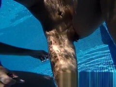 Fuck ORGY in the pool, HUGE dildo, MULTI-orgasms ENJOY