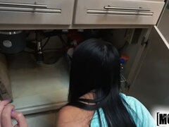 Don't Break ME- Asian teen gets her pipes cleaned