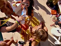 Niemowlę, Plaża, Bikini, Lesbijka, Strona, Basen