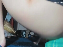 아마추어, 항문, 금발의, 여자, 갈라지는, 혼자, 장난감들, 웹캠