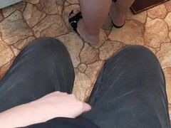 茶髪の, カップル, 自家製, レズビアン, オーガズム, オマンコ