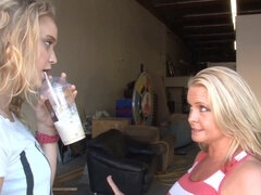 Lesbian friends, milf, pals