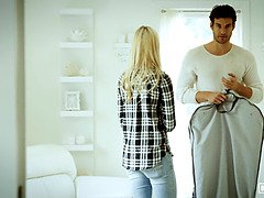 Blondi, Selkäsauna, Luonnolliset tissit, Orgasmi, Pillu, Ajeltu, Laiha, Tissit