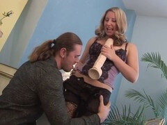 Amatør, Stor kukk, Milf, Orgasme, Strømpebukse, Strømper, Tattovering, Leker