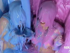 Chica, Culo grande, Tetas grandes, Tetona, Fetiche, Tetas naturales, Trio, Tetas