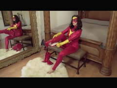 Superheroine Spider Woman And Friends Lesbian Porn