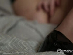 아마추어, 흑갈색 머리, 힐, 랑제리, 수음, 젖꼭지, 오르가슴, 소프트코어