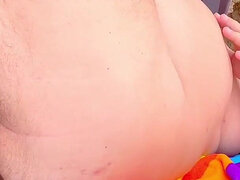 Sitges Spain Exposed Old Naked Fat Man