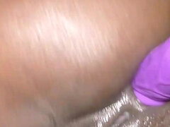 Africano, Amatoriale, Nero, Vibratore, Femmina, Masturbazione, Orgasmo, Solo