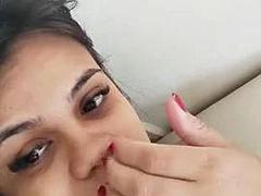 Huge tits and ass bbw latina closeup masturbate and tease